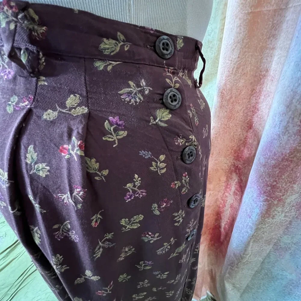 📌Eddie Bauer Floral Maxi Plus Size Rayon Skirt with Pockets - Picture 8 of 15